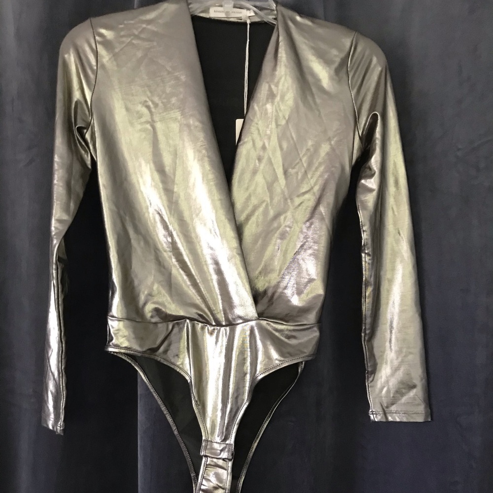 Gold, sexy Makers of Dreams Bodysuit. Small.  NWT.